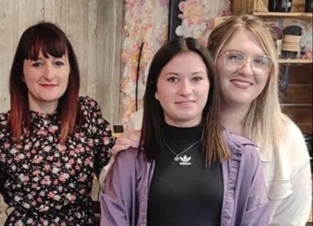 L'équipe du Salon M'Sieurs M'Dames : Ludivine, Océane et Marcy